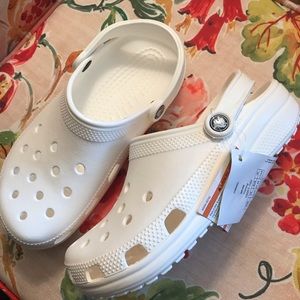 White Crocs brand new